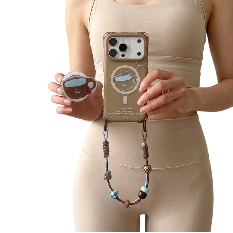 brown crossbody phone case bundle lifestyle active women