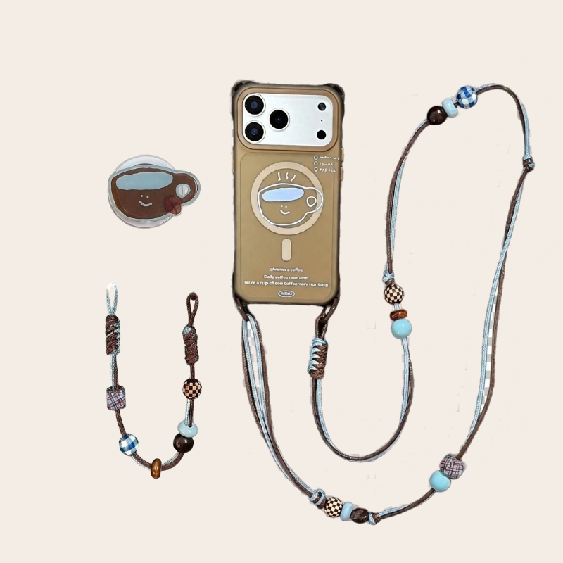 MatCase Crossbody Phone Case Bundle -Brown Coffee MagSafe Compatible