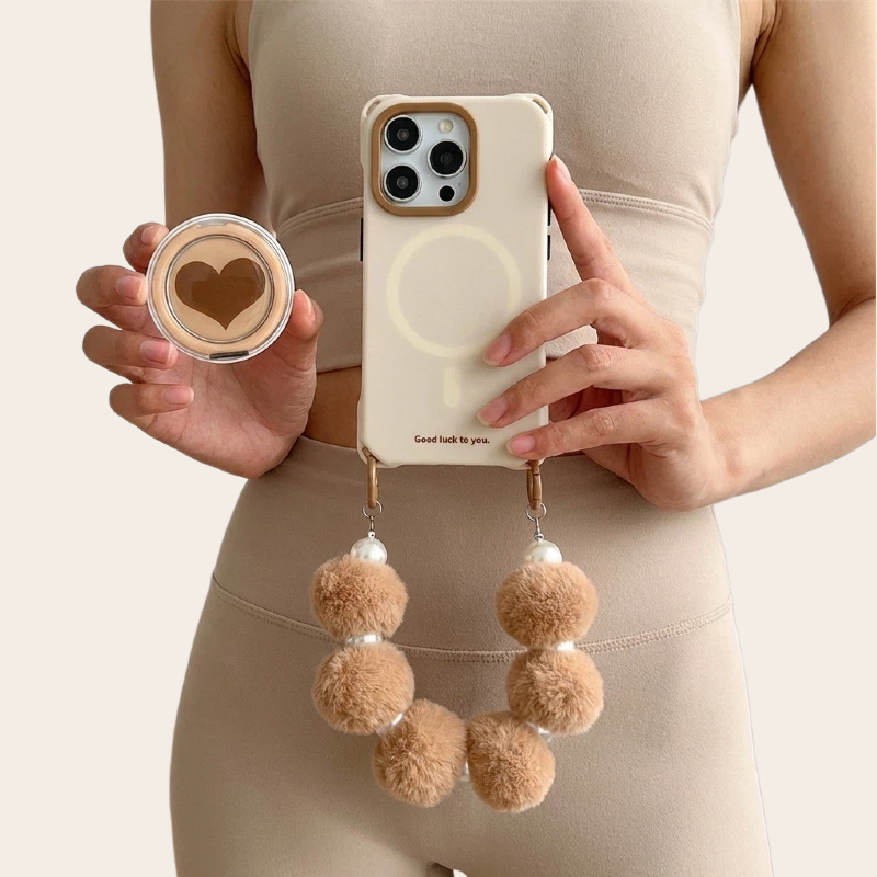 MatCase Core Crossbody Phone Case Beige (MagSafe + 360 Stand)