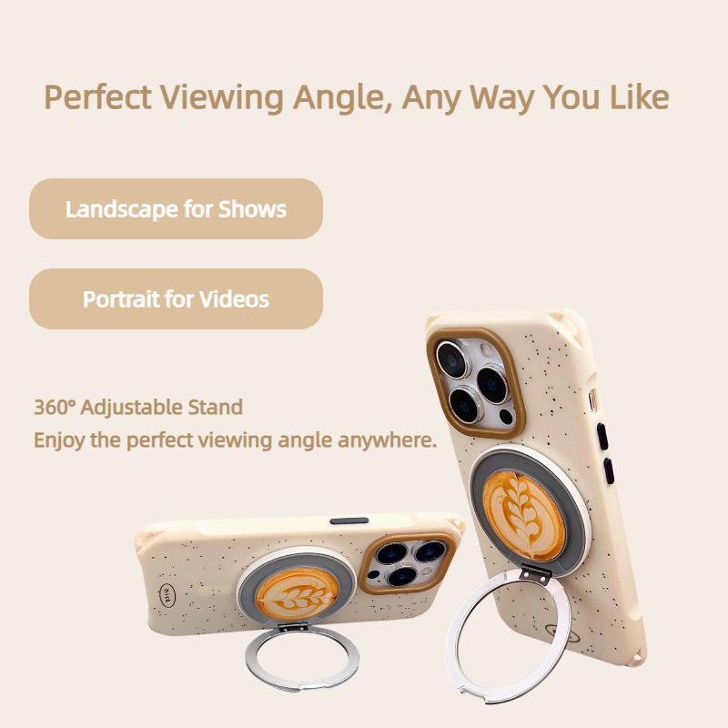 latte crossbody phone case